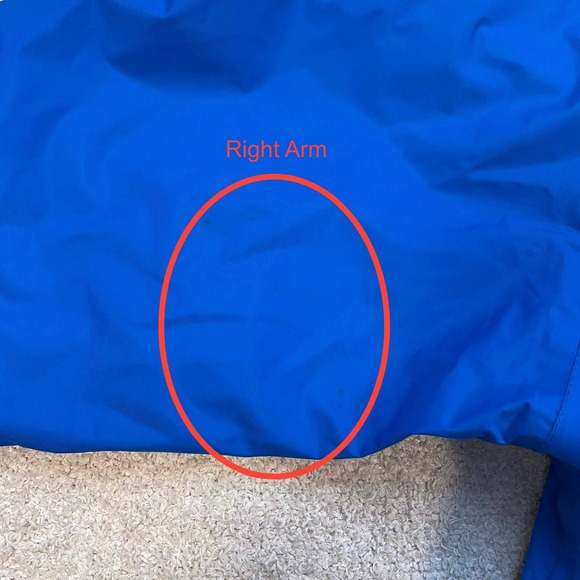 Columbia XL Omni-Tech Rain Jacket Blue Hooded Waterproof Shell Zip Up - Picture 5 of 12